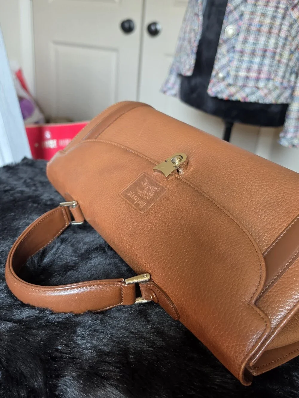 Authentic Burberry Classic Top-Handle Bag